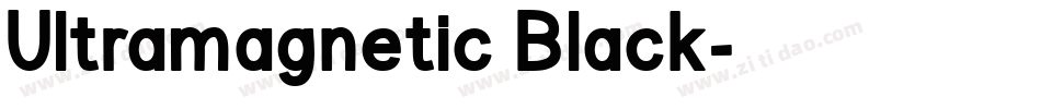 Ultramagnetic Black字体转换